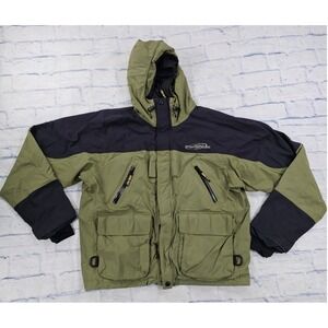 Bass Pro Shops Pro Qualifier Jacket Mens XL Olive Green Gore-Tex Waterproof